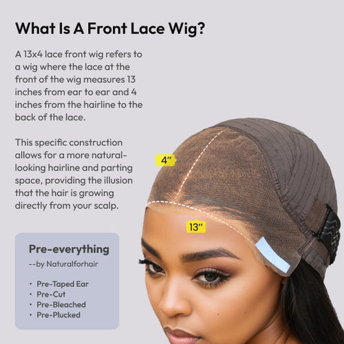 What does 13x4 lace front wig mean?