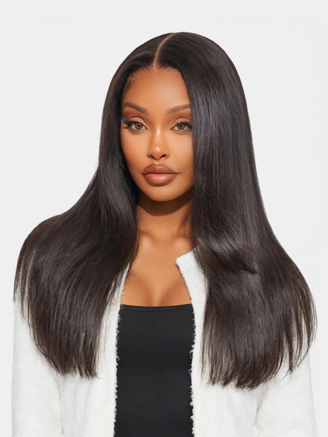 Beme 13x4 Glueless ReadyWear Natural Black Straight Wig 100% Human Hair