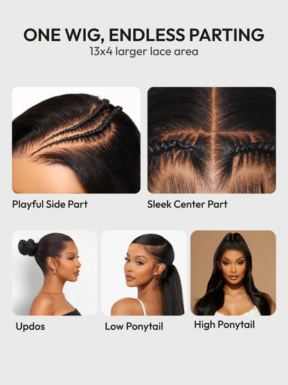 Beme 13x4 Glueless ReadyWear Hot Toffee Brown Body Wave Wig 100% Human Hair