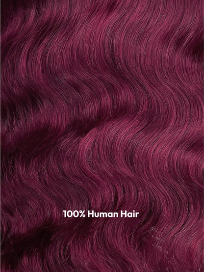 Beme 13x4 Glueless ReadyWear Burgundy Body Wave Wig 100% Human Hair