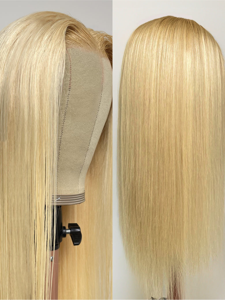 Beme Glueless Plus 5x5 Blonde&Highlight Straight Wig With 100% Human Hair