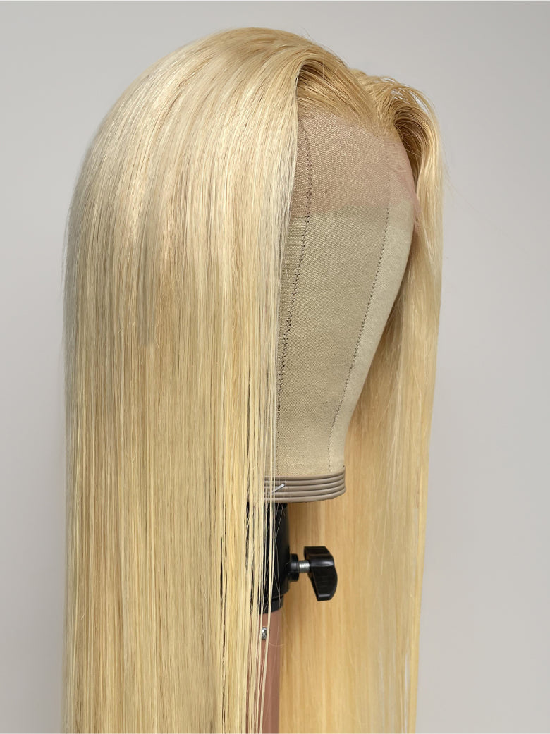 Beme 13x4 Blonde & Ginger Straight Wig With 100% Human Hair