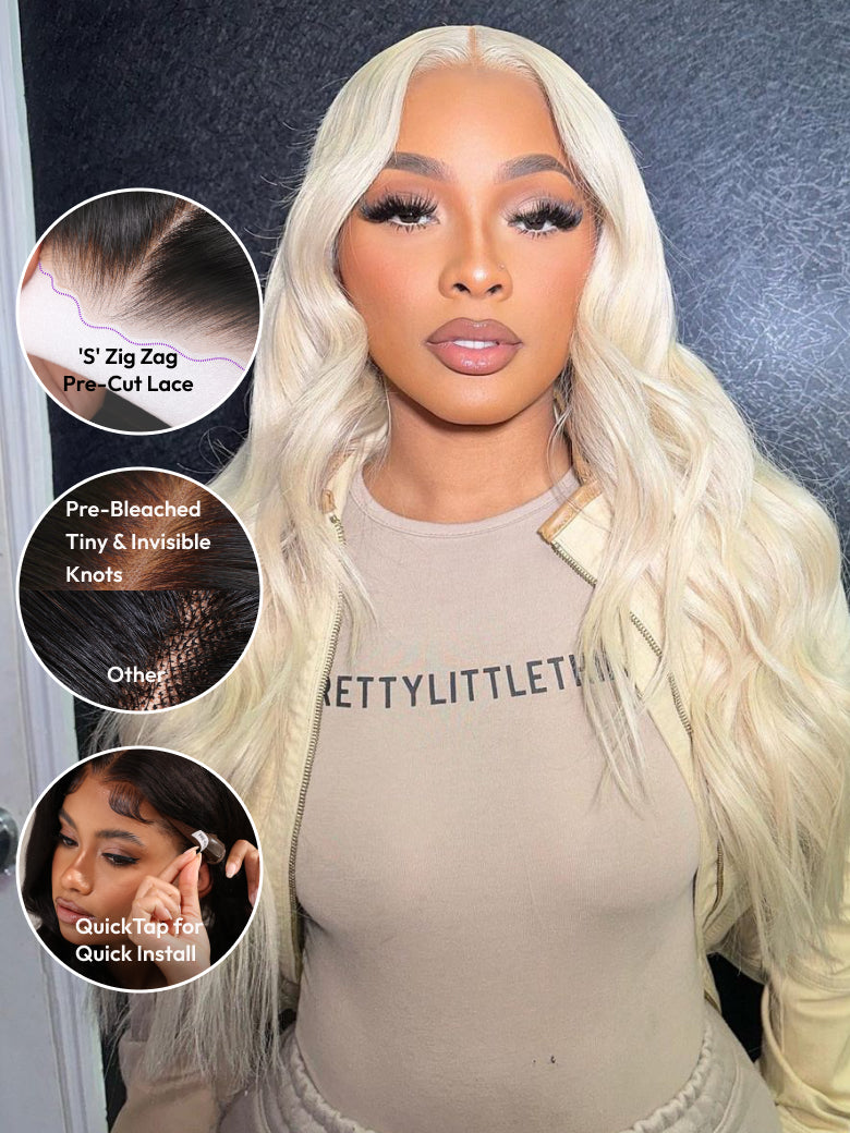 Beme Glueless Plus 13x4 613 Blonde Body Wave Wig | 100% Human Hair