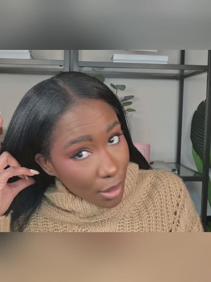 Beme V Part 2.0 Kinky Straight Glueless Wigs 100% Human hair