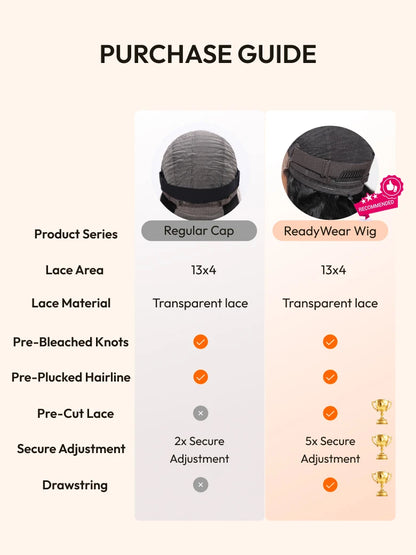 Beme 13x4 Glueless ReadyWear Hot Toffee Brown Body Wave Wig 100% Human Hair