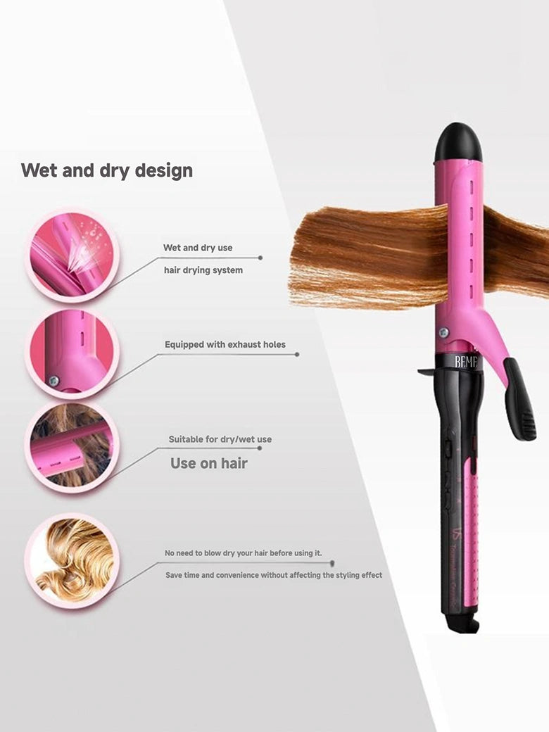 BEME Curling iron, wet and dry, inner-curled bangs, styling, hair curler